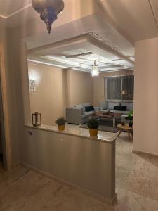 Kuchyň nebo kuchyňský kout v ubytování appartement à oujda