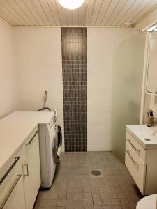 Koupelna v ubytování liberty apartment Rypysuontie 74