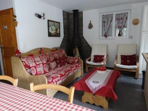 Ένα ή περισσότερα κρεβάτια σε δωμάτιο στο Chalet Ma Bonne Etoile