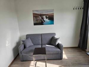 Posezení v ubytování Apartment Skógafoss