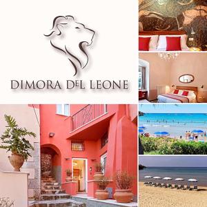 un collage de photos d'un hôtel et d'un complexe dans l'établissement Dimora del Leone Gaeta, à Gaète