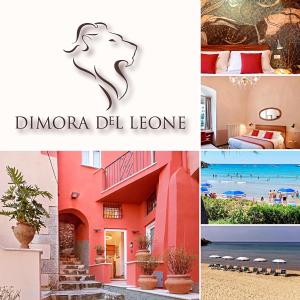 a collage of photos of a hotel and a resort at Dimora del Leone Gaeta in Gaeta