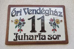 Certifikát, ocenenie alebo iný dokument vystavený v ubytovaní Apartman Őri