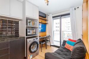 Kuchyň nebo kuchyňský kout v ubytování Studio Shopping Curitiba - BF2211