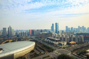 南京景观或在酒店看到的城市景观