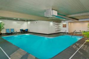 a large blue swimming pool in a building at Four Points by Sheraton Mall of America Minneapolis Airport in Richfield