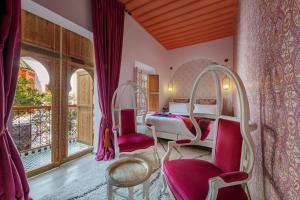 Posezení v ubytování Riad Botanica + 37 fotografií