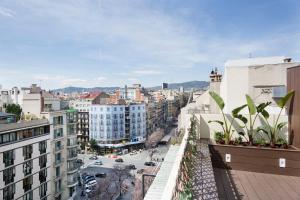 a view of a city street with buildings at Stay U-nique Apartments Rambla Catalunya IV in Barcelona