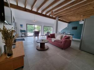 Et opholdsområde på Maison à St Mitre