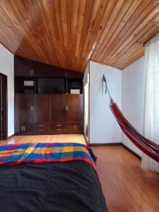 Un ou plusieurs lits dans un hébergement de l'établissement Casa amoblada en Colina Campestre