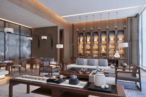 福州东湖万豪酒店的休息区