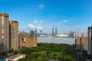 杭州景观或在酒店看到的城市景观