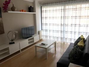Televízia a/alebo spoločenská miestnosť v ubytovaní Spacious Apartment in Terrassa with Shared Pool, 85 m²