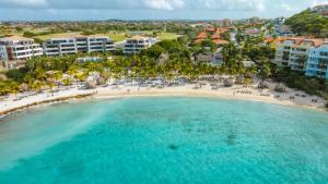 an aerial view of a beach in a resort at Blue Bay Curaçao Golf & Beach Resort in Willemstad