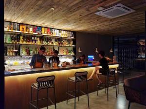 Lounge nebo bar v ubytování Percent Hotel Yangshuo