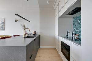 Kuchyňa alebo kuchynka v ubytovaní Grand Apartments Chlebova
