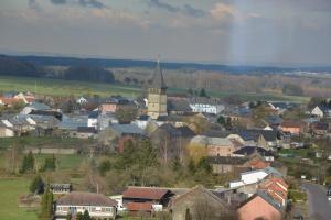 Letecký snímek ubytování B&B De Boerderij