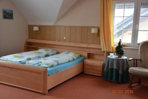 Postel nebo postele na pokoji v ubytování B&B De Boerderij