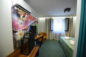 TV a/nebo společenská místnost v ubytování Hotel Celis