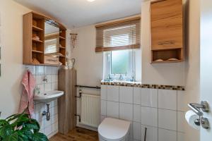 Koupelna v ubytování Haus Am Waldrand