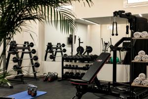 Fitness centrum a/nebo fitness zařízení v ubytování Celestial All Suites