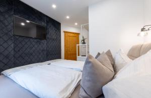 Postel nebo postele na pokoji v ubytování Appartement Auszeit