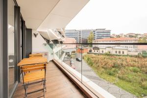 a balcony with a view of a city at Benesta Taksim No.8 in Istanbul