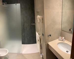 Koupelna v ubytování Hotel Corte Quadri