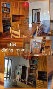 un collage di foto di un soggiorno e di una sala da pranzo di Delponte Residence a Rocchetta Tanaro