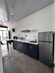 Virtuvė arba virtuvėlė apgyvendinimo įstaigoje Loft GuanaFree 2