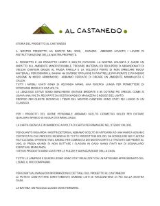 a page of a document with the al casementdo logo at AL CASTANEDO in Domodossola