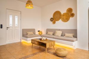 Posezení v ubytování Anemos house Ios