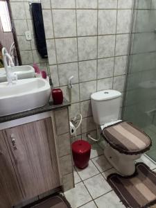 Ένα μπάνιο στο Quartos em Casa Familiar, Aeroclube, Praia do Bessa