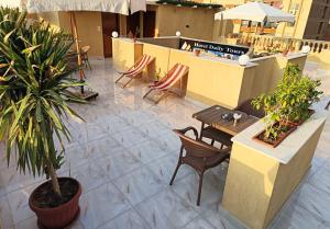 Balkón nebo terasa v ubytování Discover pyramids inn