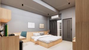 Postel nebo postele na pokoji v ubytování U-TOR RESIDENCE