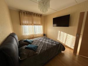 Una cama o camas en una habitación de Liikuri 8a Apartment