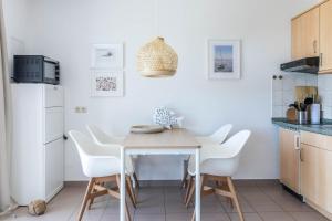 Kuchyň nebo kuchyňský kout v ubytování Haus Seeblick Wohnung 12 Easy Ocean