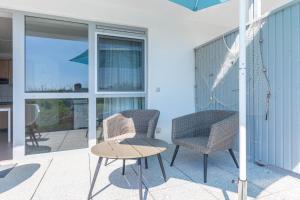 Balkón nebo terasa v ubytování Haus Seeblick Wohnung 12 Easy Ocean