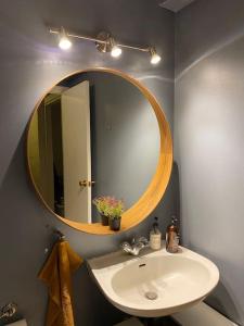 Koupelna v ubytování A cozy One-Bedroom basement apartment in RVK suburbs
