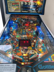 a close up of a pinball game in a museum at L'Effet Mer, maison d'exception in Berck-sur-Mer