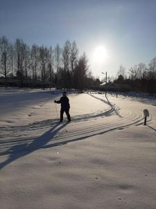 Mökki in Kalkkinen v zimě