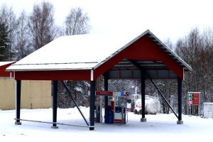 Mökki in Kalkkinen v zimě