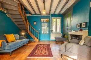 Posezení v ubytování Chez Miriam - Maison de caractère - Ville avec jardin