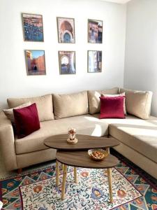 Zona d'estar a Appartement Luxe - Casablanca