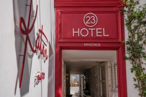 Certifikát, hodnocení, plakát nebo jiný dokument vystavený v ubytování 23 Hotel Mykonos