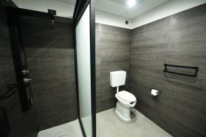 Koupelna v ubytování Hotel Celis