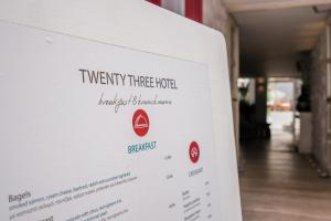 Certifikát, hodnocení, plakát nebo jiný dokument vystavený v ubytování 23 Hotel Mykonos