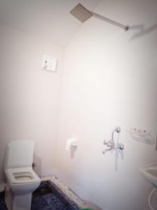 a bathroom with a toilet and a sink at Baywatch Beach Resort patnem in Canacona