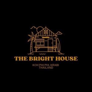 un logo pour la maison lumineuse sur la plage dans l'établissement The Bright House, Koh Phi Phi, sur les Îles Phi Phi