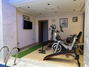 Posilňovňa alebo fitness centrum v ubytovaní Twin Hotel Tanger